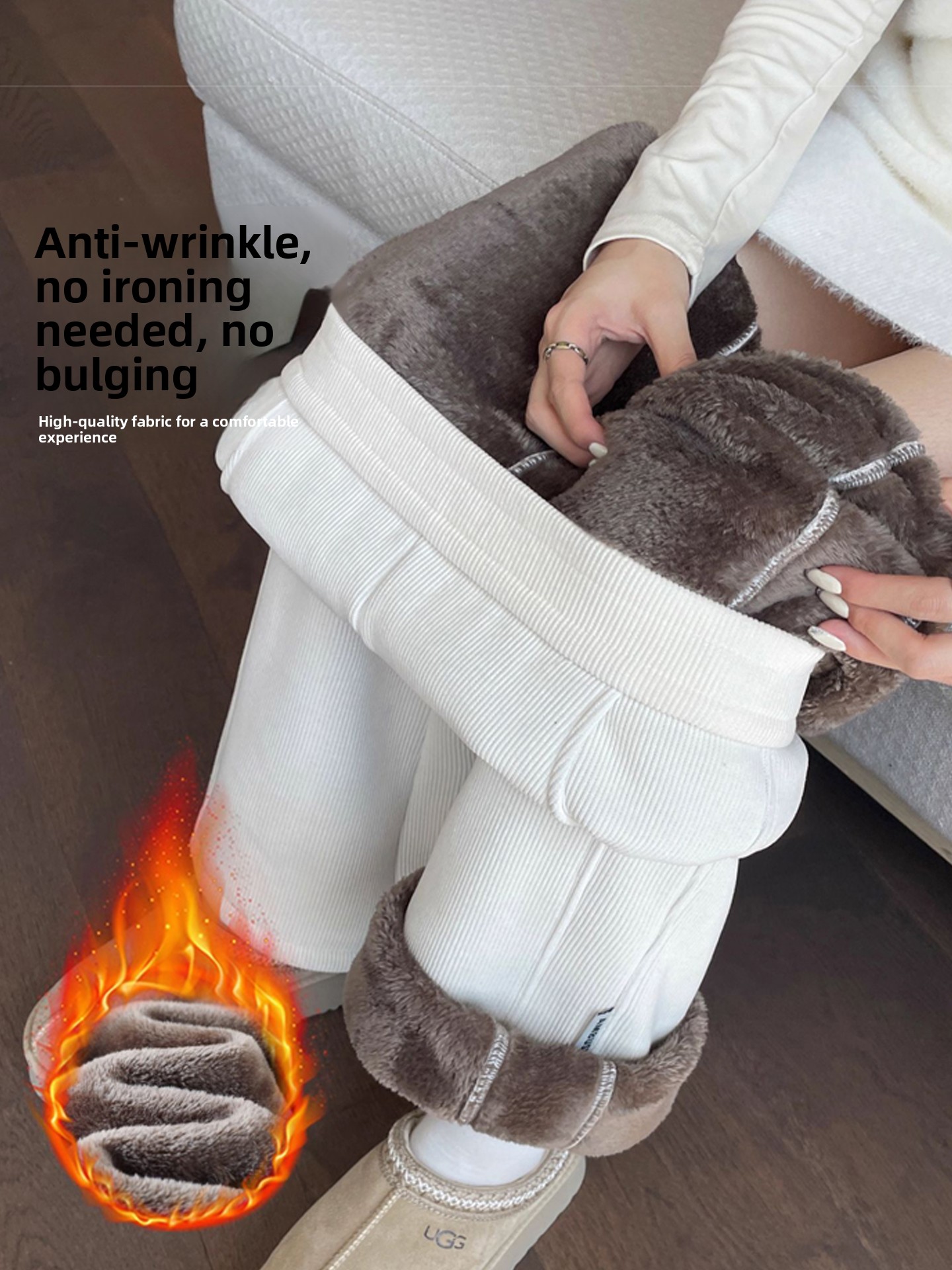 Corduroy Pant Warm - Pantaloni in Velluto di Agnello Ispessiti