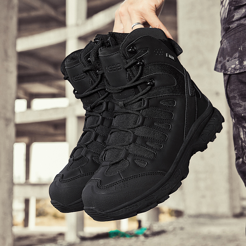 Waterproof Winter Boot - Stivali Tattici da Uomo con Lacci,