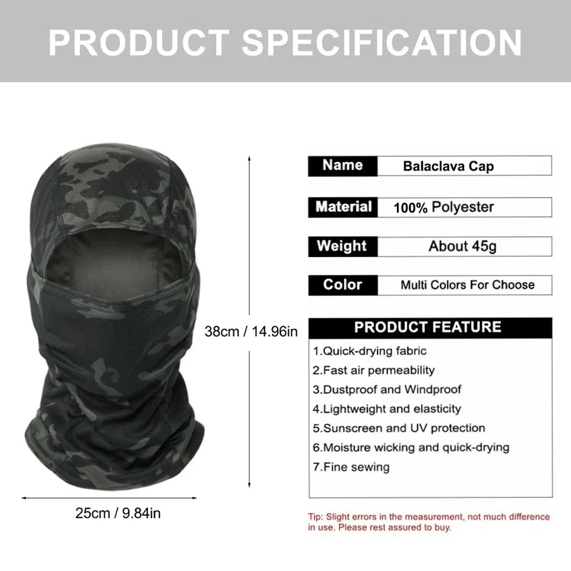 Passamontagna Mimetico per Cic - Balaclava Ski Mask recensione e prezzo