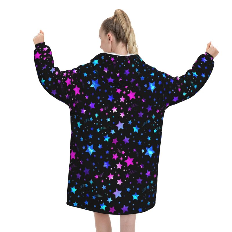 Spazio Galassia Costellazione  - Sherpa Hoodie Fleece recensione e prezzo